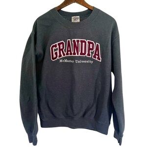 Small McMaster University Grandpa Crewneck Sweater